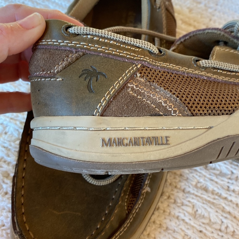 Margaritaville Mens Leather Loafers Size 12 - Picture 10 of 12